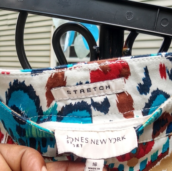 Jones New York tribal print ankle pants - Picture 5 of 7